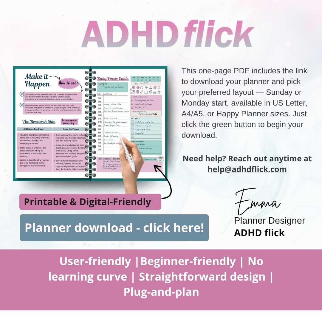 The ADHD Printable Planner