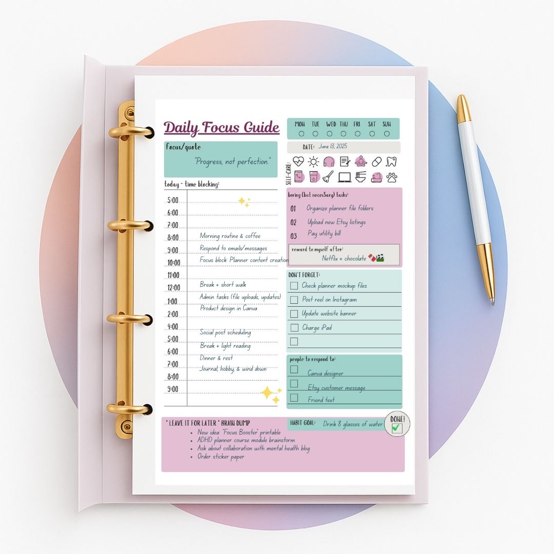 The ADHD Printable Planner
